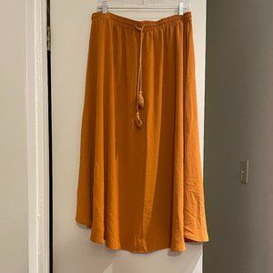 Orange Maxi Skirt